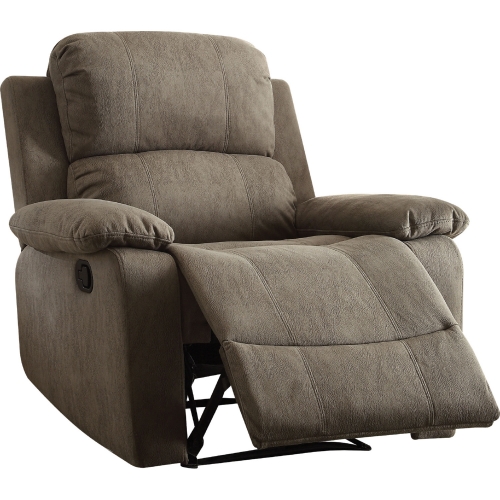 Bina Recliner in Gray Polished Microfiber